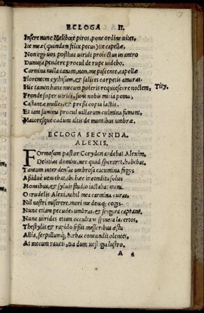 Ecloga Secunda. Alexis.