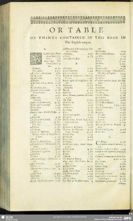 Or Table Of Things Contained In This Book …