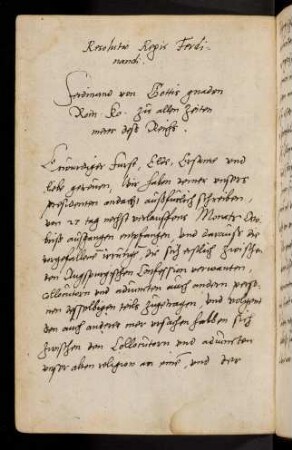 38v-43r, Resolutio regalis, 18.11.1557. Resolutio Regis Ferdinandi, deutscher Text