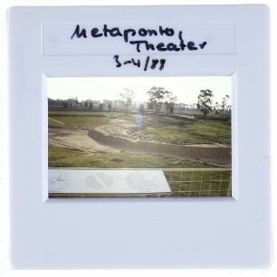 Metaponto, Theaterruine,Metaponto, Ruinenfeld