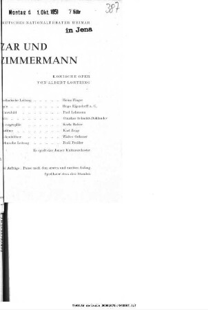 Zar und Zimmermann