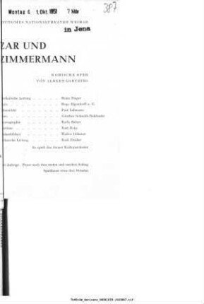 Zar und Zimmermann