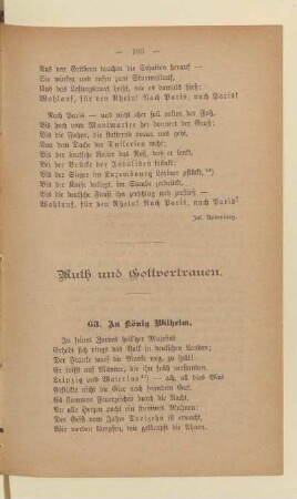 Muth und Gottvertrauen.