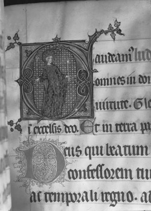 Sacramentaire à l'usage de Senlis — Initial G mit Ludwig IX. von Frankreich, Folio fol. 278