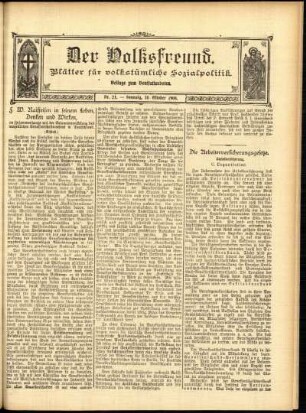 Ausgabe vom Sonntag, den 18. Oktober 1908.