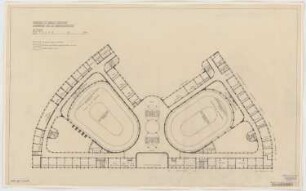 Haus des Rundfunks, Berlin-Charlottenburg Wettbewerbs-Entwurf: Grundriss 2. OG 1:200