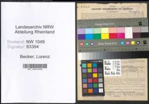 Entnazifizierung Lorenz Becker , geb. 29.12.1893 (Elektriker)