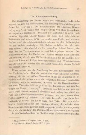 Die Versuchsanordnung
