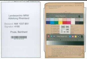 Entnazifizierung Bernhard Pruss , geb. 22.03.1891 (Baecker)