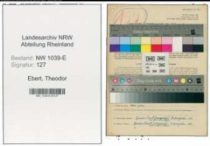 Entnazifizierung Theodor Ebert , geb. 23.09.1904 (Malermeister)