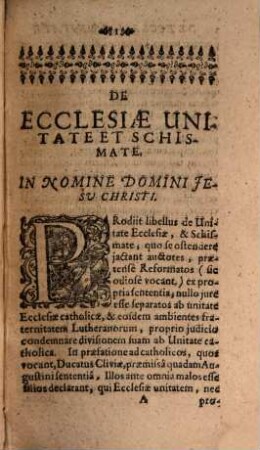 De Ecclesiae unitate et Schismate
