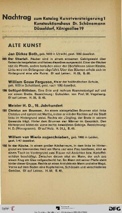 Nachtrag (Nr. 189-209)