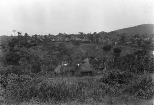 Landschaft mit Siedlung