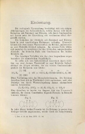 Über einige neue Abkömmlinge des Salicylaldehyd
