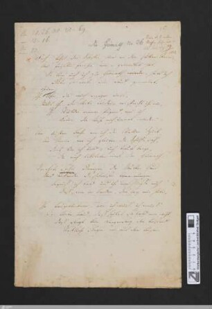 Die Heimath : [Ausz.]; 4 Verse; [StA 2,19/416]
