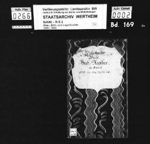 Niklashäuser Gült-Hebregister de annis 1776, 1777, 1778, 1779, 1780, 1781