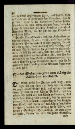 Wie des Edelmanns Frau dem König die Kleinodien überliefert.