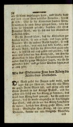 Wie des Edelmanns Frau dem König die Kleinodien überliefert.