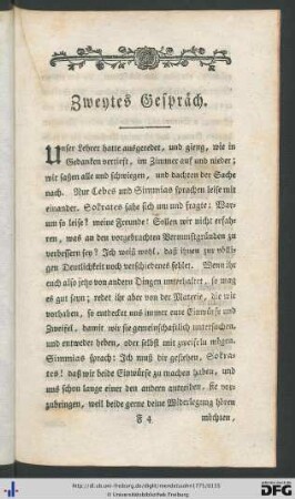 Zweytes Gespräch
