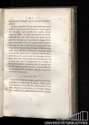 Article IV.