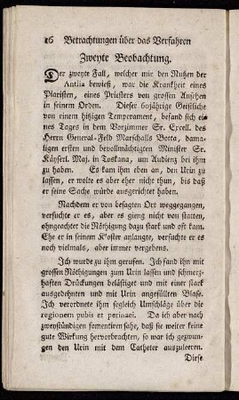 Zweyte Beobachtung.