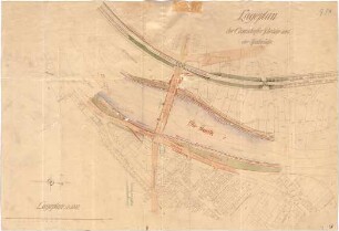 Fischer, Theodor; Jena; Camsdorfer Brücke - Lageplan