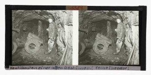 Ventilkasten einer alten Gestängepumpe aus der Zeit um 1850 im Schacht Mönkhofsbank (jetzt Zeche Theodor)