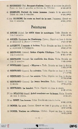 Peintures (Nr. 42-108)