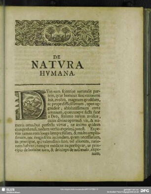 De Natura Humana