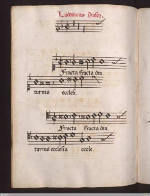 Ludovicus Daser : Fracta diuturnis ecclesia