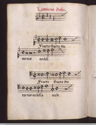 Ludovicus Daser : Fracta diuturnis ecclesia