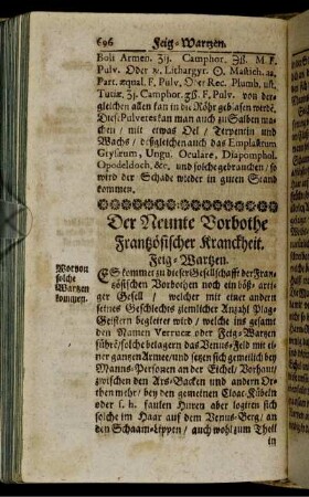Der Neunte Vorbothe Frantzösischer Kranckheit.