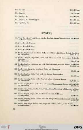 Stoffe (Nr. 316-333)