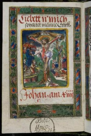Kruzifix (Kreuzigung); Abraham opfert Isaac; Moses und die Eherne Schlange.