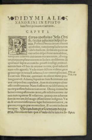 Didymi Alexandrini In Epistolam Petri primam enarratio.