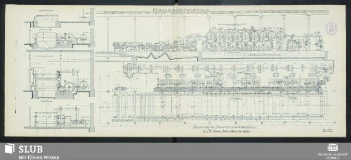 Zchg. 11547. Papiermaschine 2800mm beschnittene Arbeitsbreite, für Titl. Union Comp. Skien, Norwegen