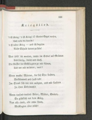 Kriegslied.