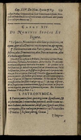 Caput XIV. De Nominis Specie Et Figura.