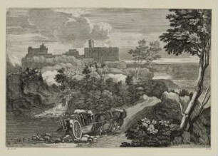 Landschaft mit dem Wagen, Blatt 11 der Folge "Landschaften"