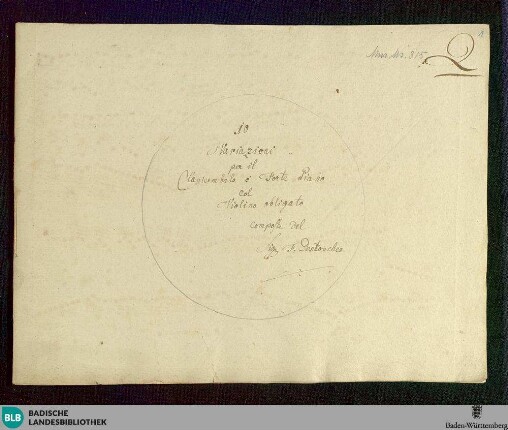 Variations - Don Mus.Ms. 315 : cemb, vl; B|b