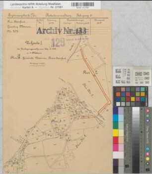 Elte (Rheine), Mesum (Rheine), Umlegung Elte, Urkarte 1 Mesum Flur 2-3