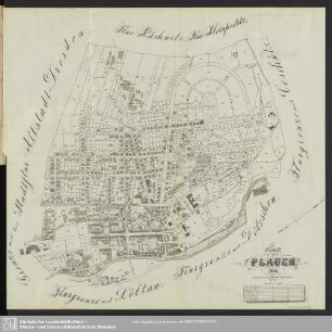Karte : Plan von Plauen