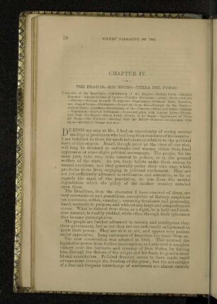 Chapter IV. The Brazils - Rio Negro - Terra del Fuego.