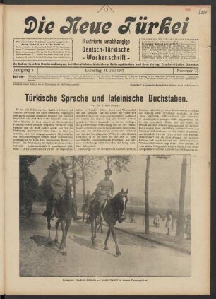 Jahrgang 1. Dienstag, 31. Juli 1917. Nummer 25