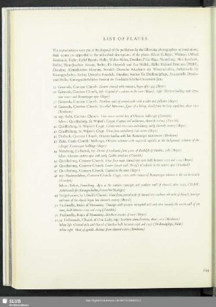 List Of Plates