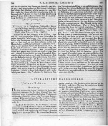 Stahl, E. D.: Ideen zur Aufstellung und Begründung eines einfachen allgemeingültigen Naturgesetzes. Hannover: Hahn 1824