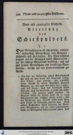 XXIX. Bereitung des Schießpulvers - XXX. Messingbrennerey.