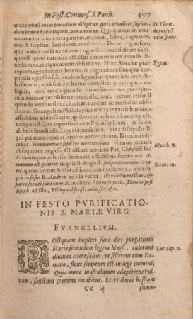 In Festo Pvrificationis B. Mariae Virg. Evangelivm.