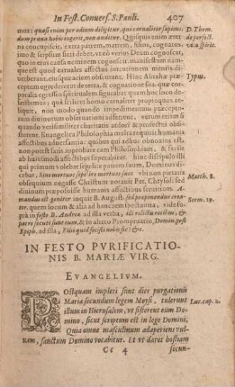 In Festo Pvrificationis B. Mariae Virg. Evangelivm.