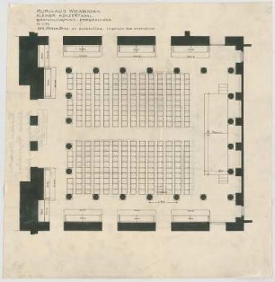 Thiersch, Friedrich von; Wiesbaden; Kurhaus - EG Kleiner Konzertsaal (Sitzplan)
